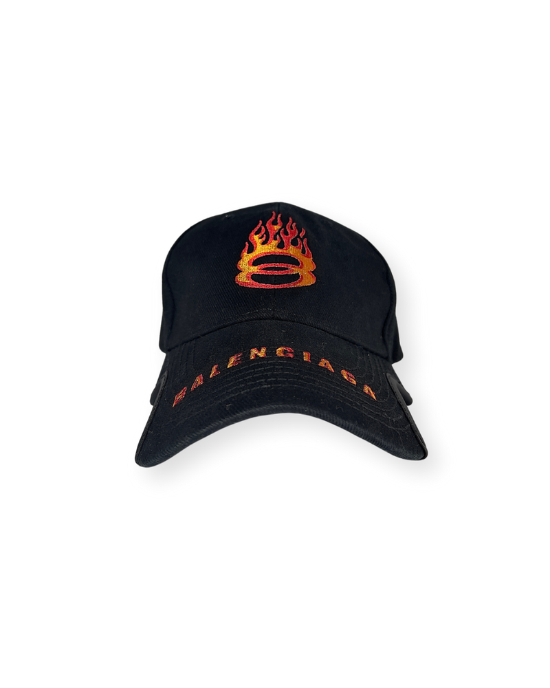 BALENCIAGA FW22 BURNING UNITY BASEBALL CAP