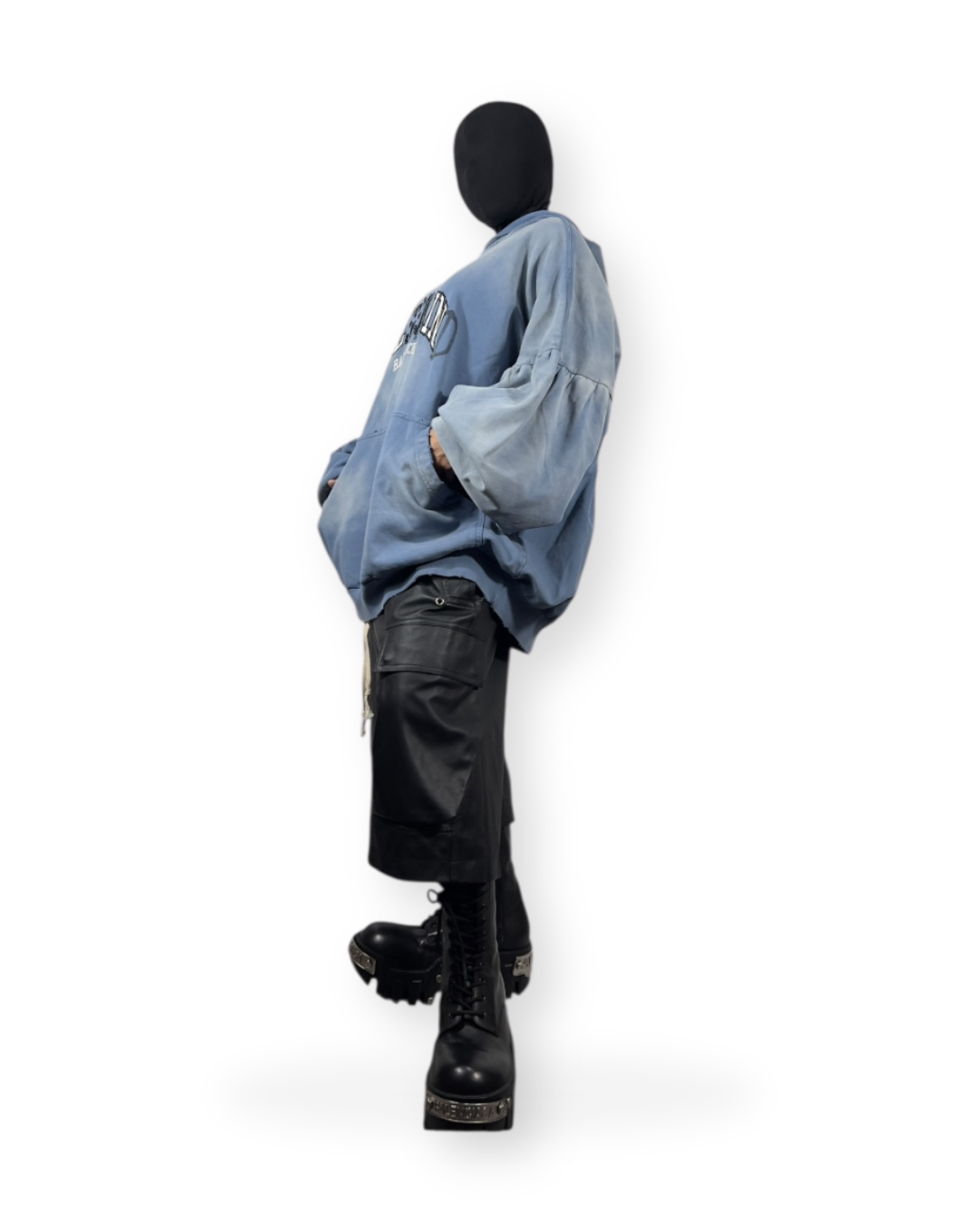 BALENCIAGA FW21 "BE KIND" DISTORTED LOGO HOODIE