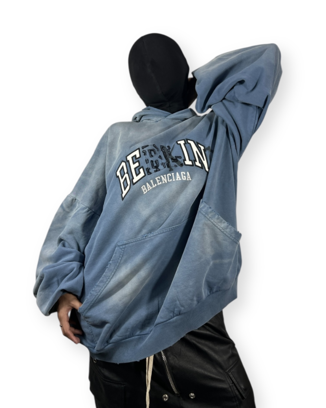 BALENCIAGA FW21 "BE KIND" DISTORTED LOGO HOODIE