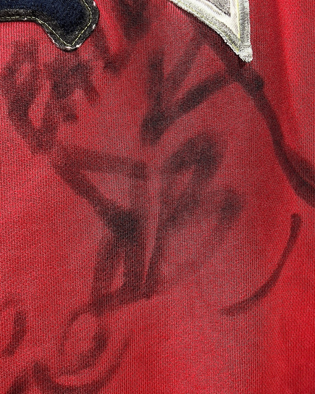 BALENCIAGA SS23 RED SKATER GRAFFITI ZIP-UP HOODIE