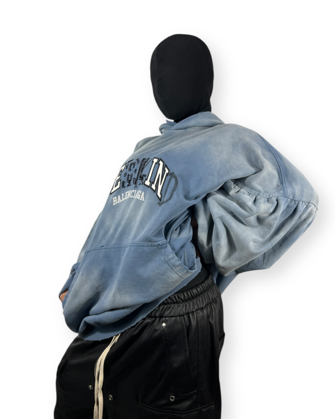 BALENCIAGA FW21 "BE KIND" DISTORTED LOGO HOODIE