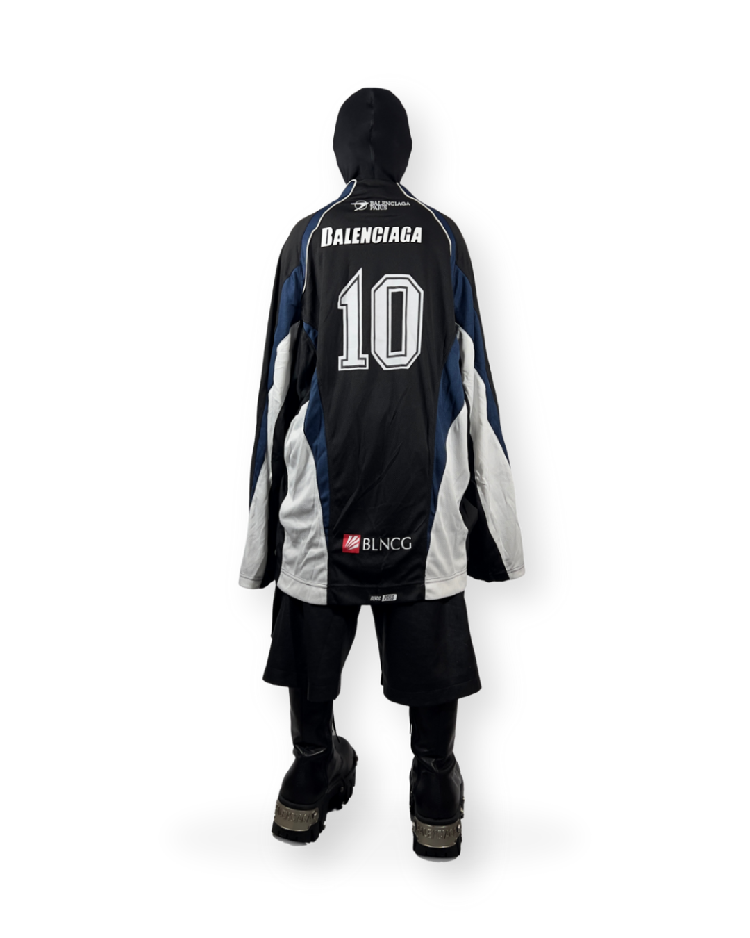 BALENCIAGA SS22 HOCKEY PANELLED LONG-SLEEVE