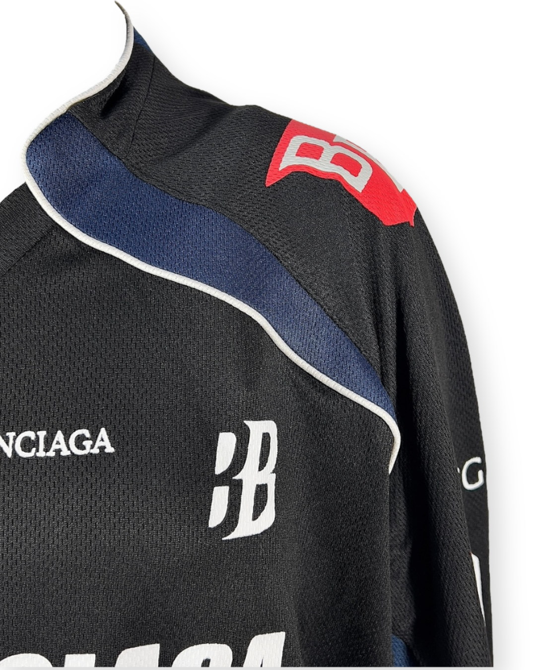 BALENCIAGA SS22 HOCKEY PANELLED LONG-SLEEVE
