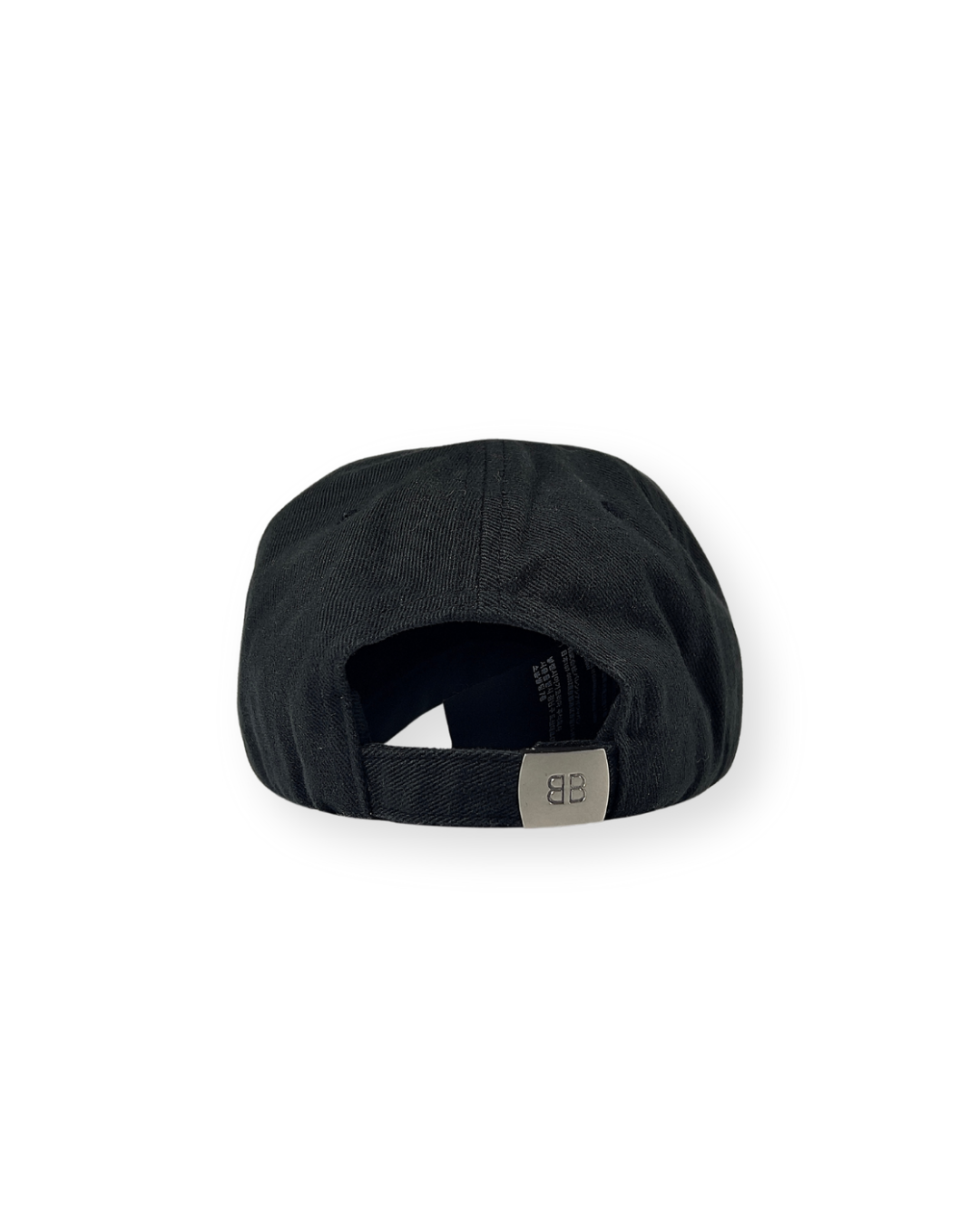 BALENCIAGA SS21 BLACK DIAGONAL LOGO CAP