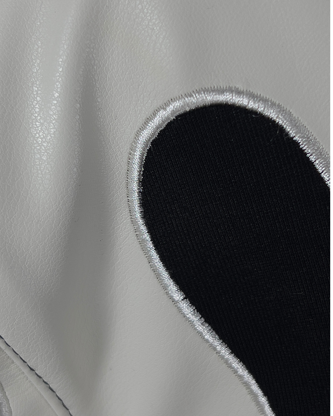 Y2K FLAME LEATHER ACCENT TEE