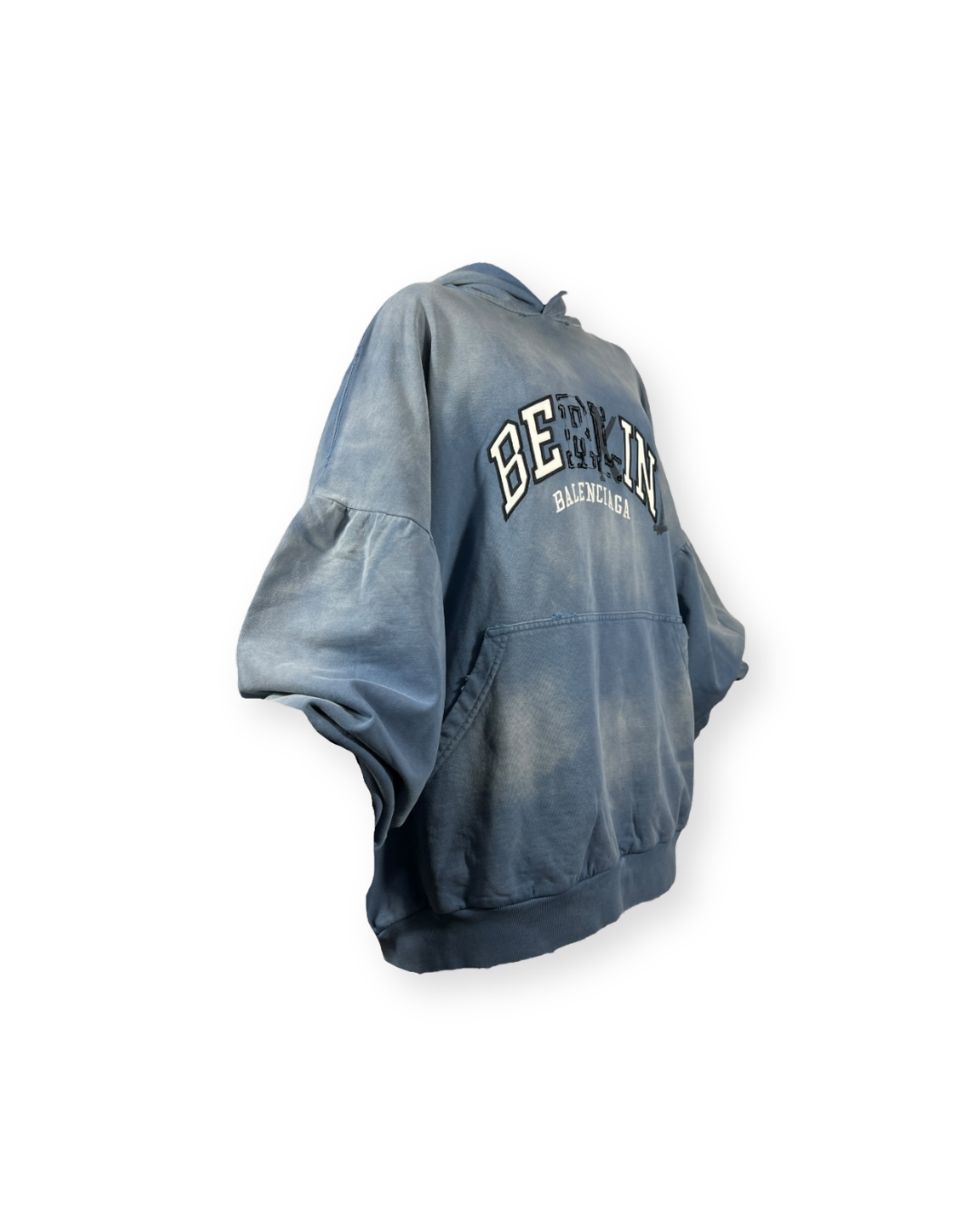 BALENCIAGA FW21 "BE KIND" DISTORTED LOGO HOODIE