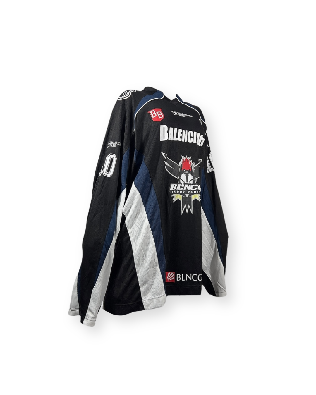 BALENCIAGA SS22 HOCKEY PANELLED LONG-SLEEVE