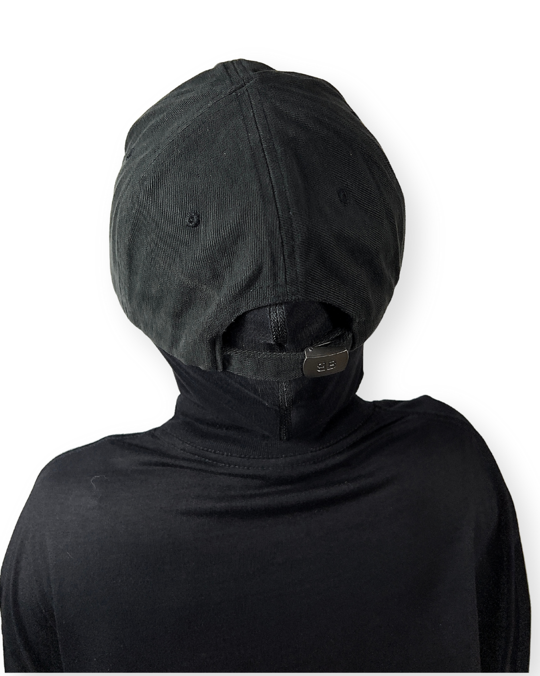 BALENCIAGA SS21 BLACK DIAGONAL LOGO CAP