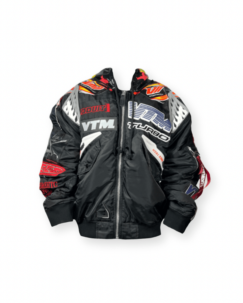 VETEMENTS FW18 MOTO RACING BOMBER JACKET - VAULT