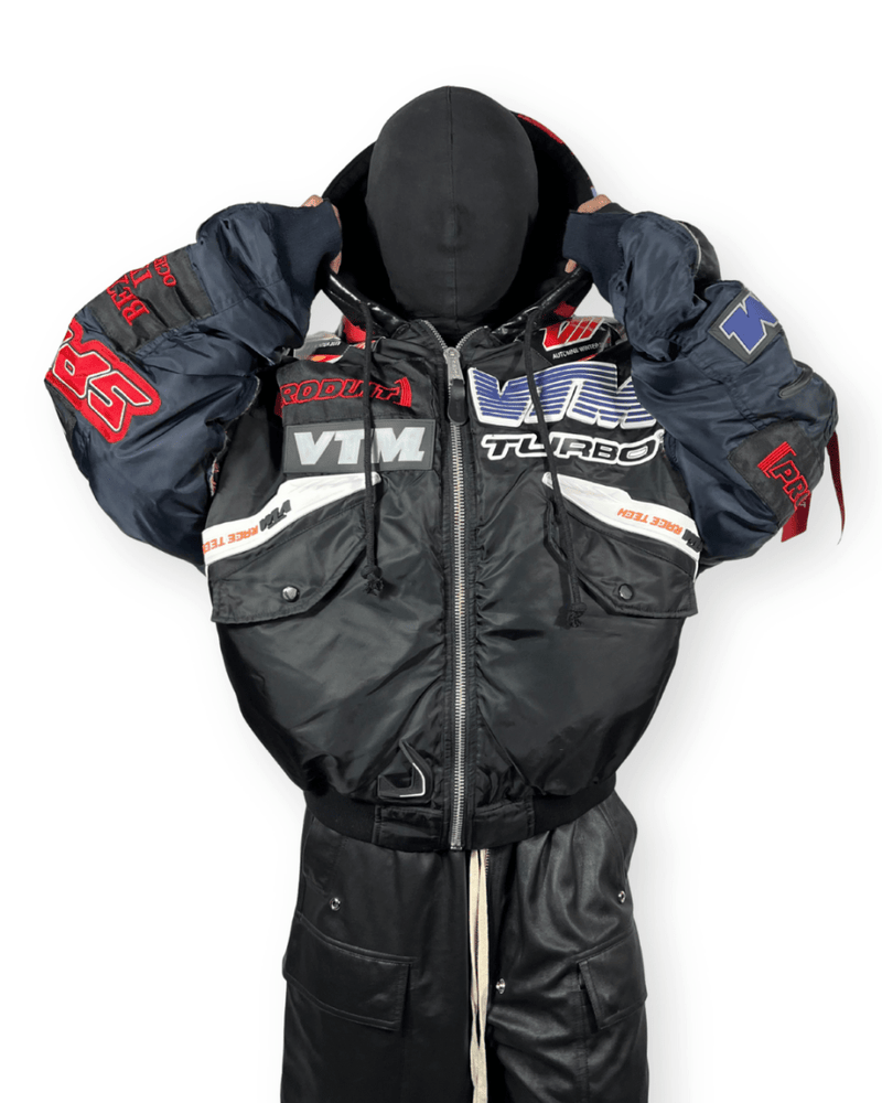 VETEMENTS FW18 MOTO RACING BOMBER JACKET - VAULT