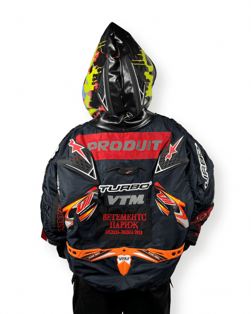 VETEMENTS FW18 MOTO RACING BOMBER JACKET - VAULT
